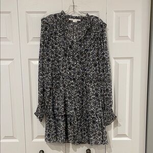 Veronica Beard Blue and White Floral Dress